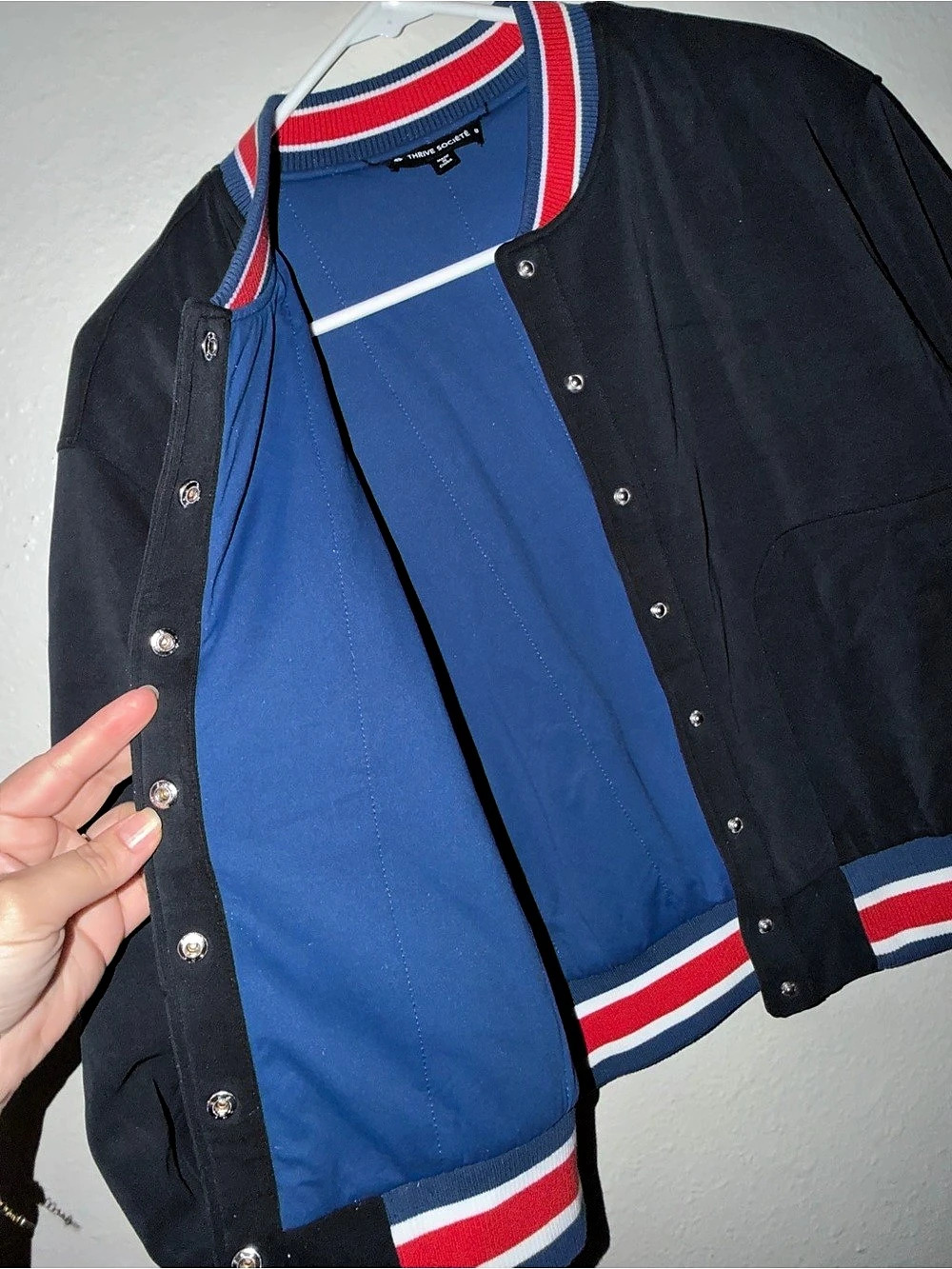 Women'Small Color Block Varsity Jacket Size Small - Picture 4 of 4